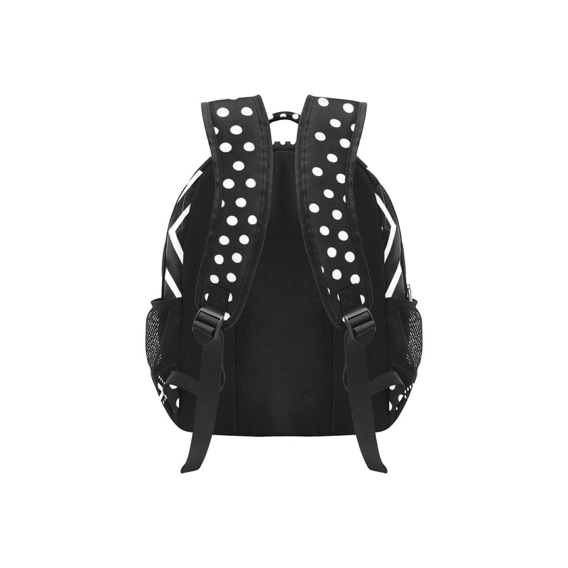 Black African Textile Print Multifunctional Backpack