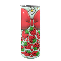 20oz Inflated Strawberry Tumbler 3d