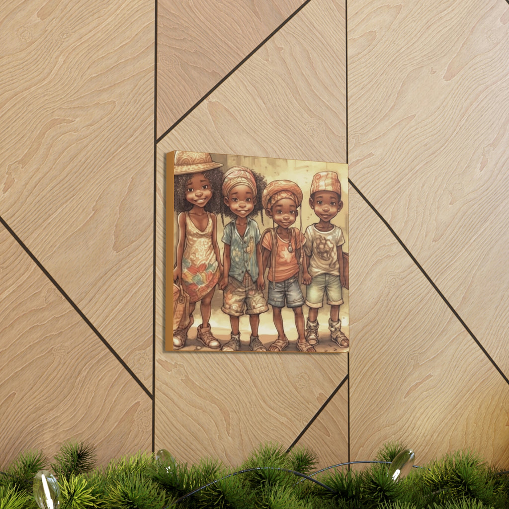 African Canvas, Canvas for Home Decor, Wall Decoration, Housewarming Gift,