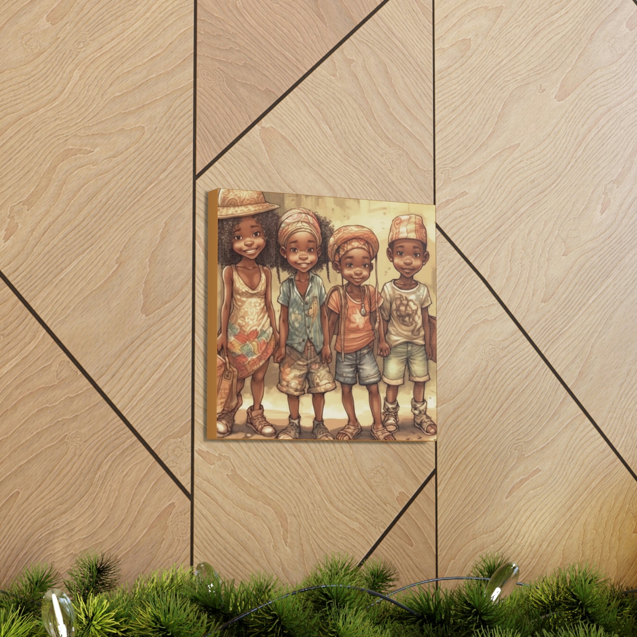 African Canvas, Canvas for Home Decor, Wall Decoration, Housewarming Gift,