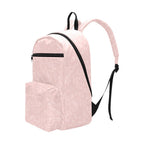 Pink Flower Design Large Capacity Travel Backpack (Model 1691)