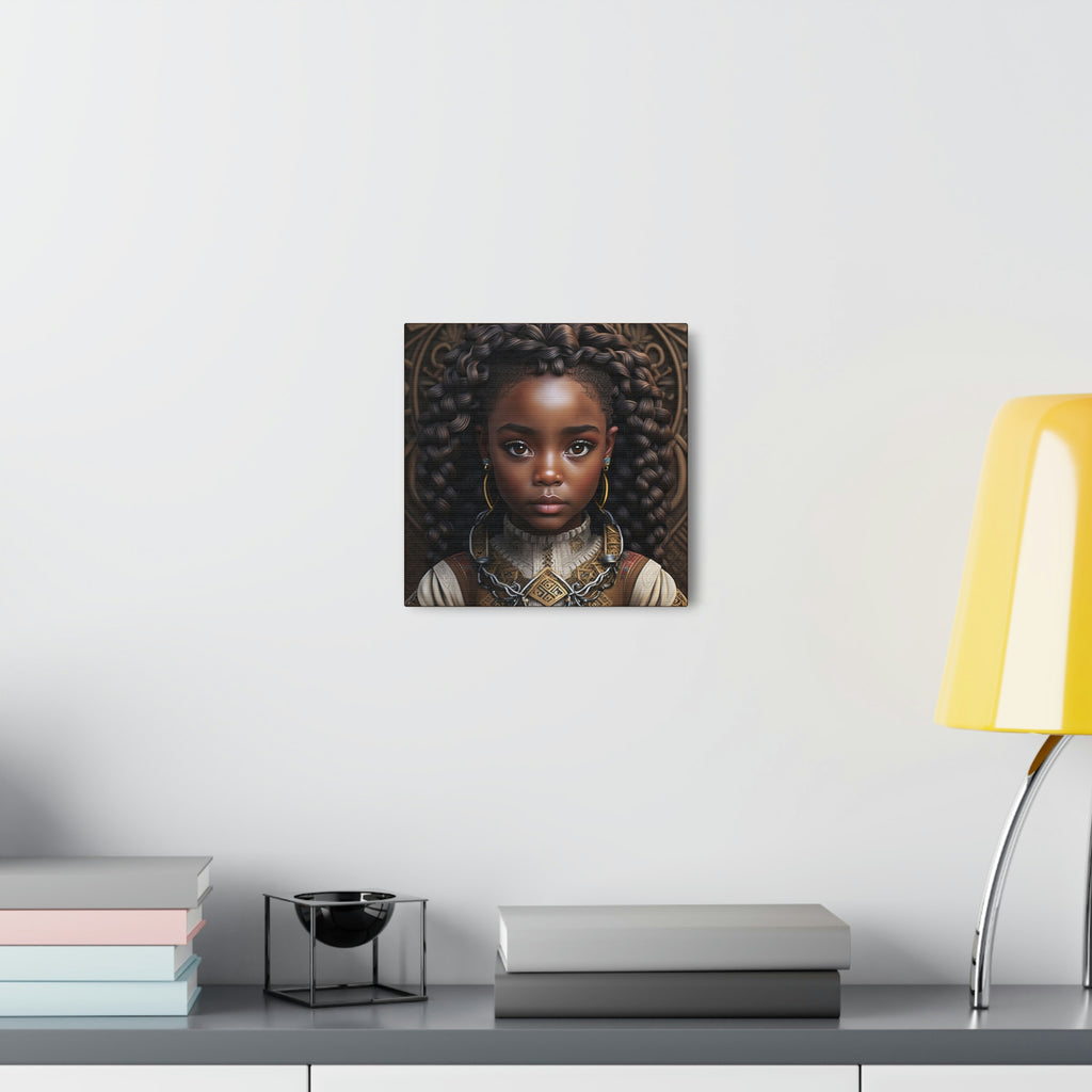Afro Girl Canvas, African Canvas, Canvas for Home Decor, Wall Decoration, Housewarming Gift, Girl Canvas
