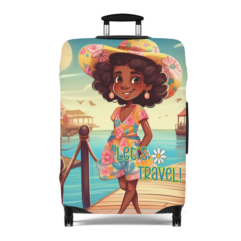 Luggage Cover, Luggage Protector, Suitcase Protector Travel Suitcase Cover, Boardwalk