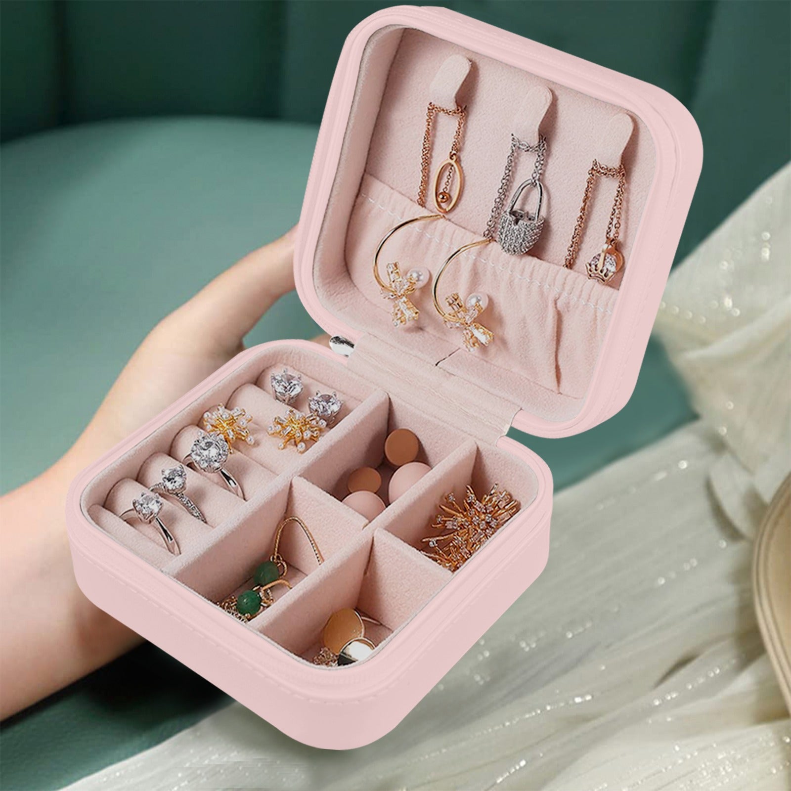 Be Still and Know Custom Printed Travel Jewelry Box