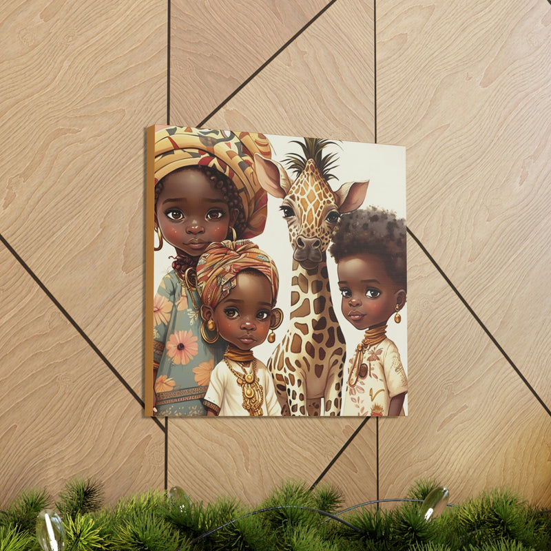 African Canvas, Canvas for Home Decor, Wall Decoration, Housewarming Gift