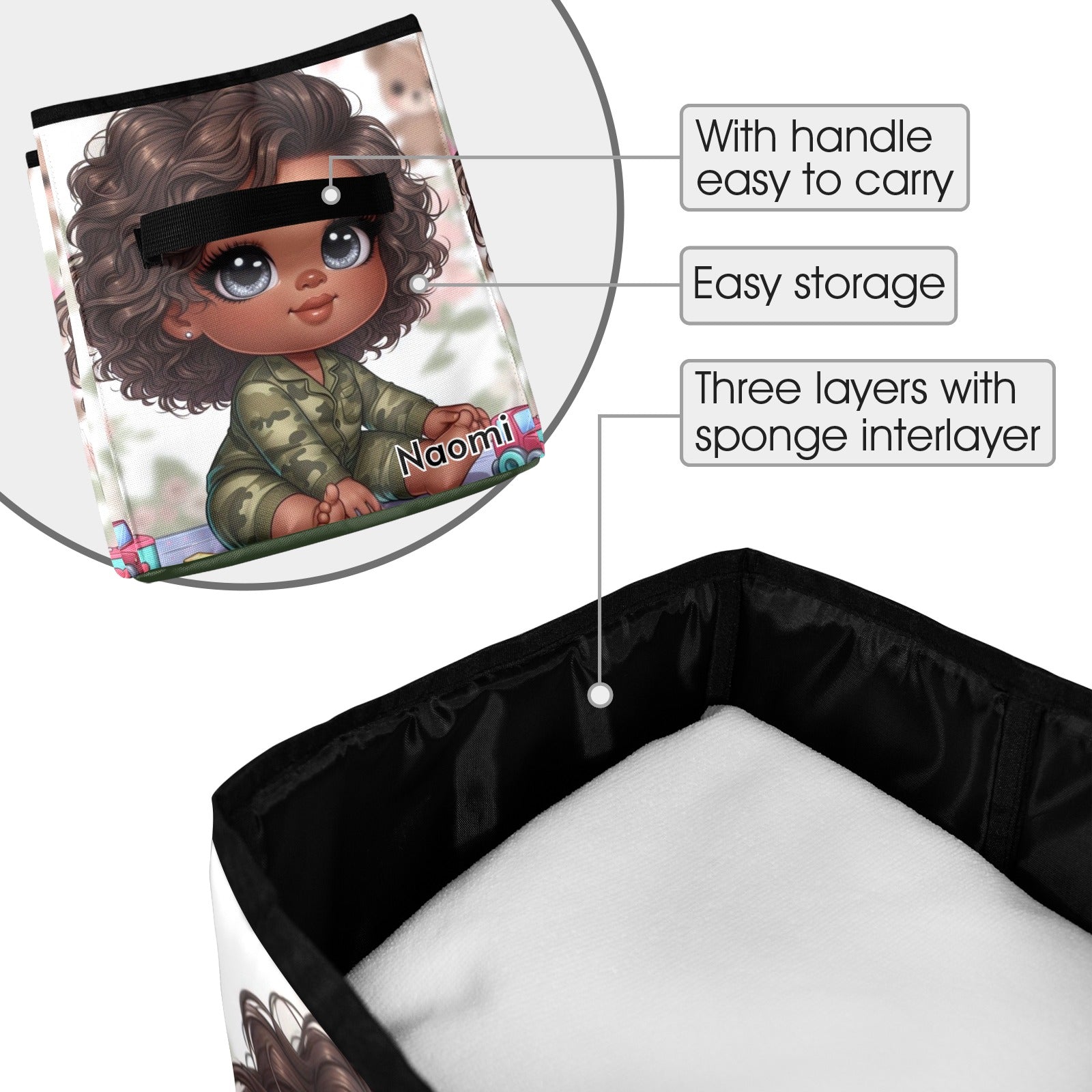 Camo Baby Quilt Storage Bag
