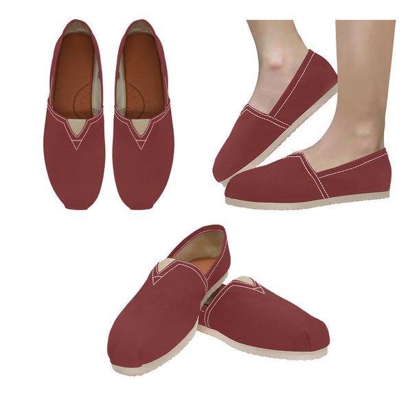 Women's Classic Canvas Slip-On Shoe-Maroon