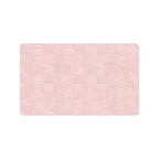 Pink Flower Design Doormat 30"x18" (Black Base)