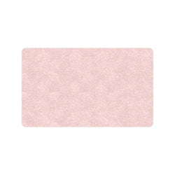 Pink Flower Design Doormat 30"x18" (Black Base)