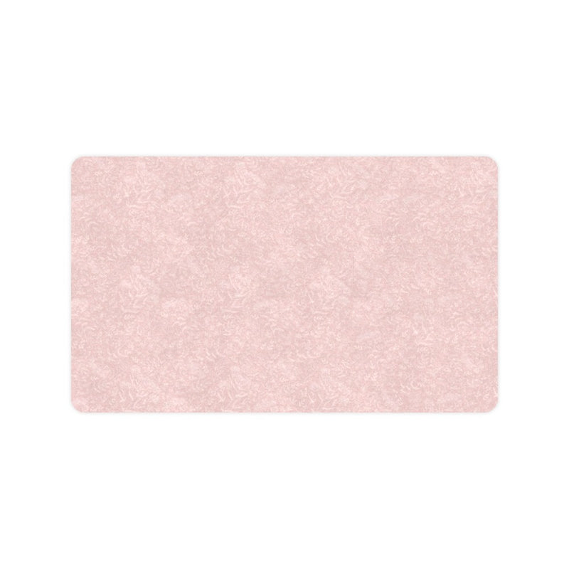 Pink Flower Design Doormat 30"x18" (Black Base)