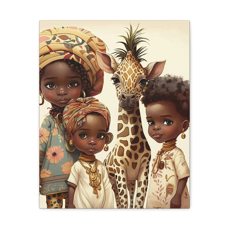 African Canvas, Canvas for Home Decor, Wall Decoration, Housewarming Gift