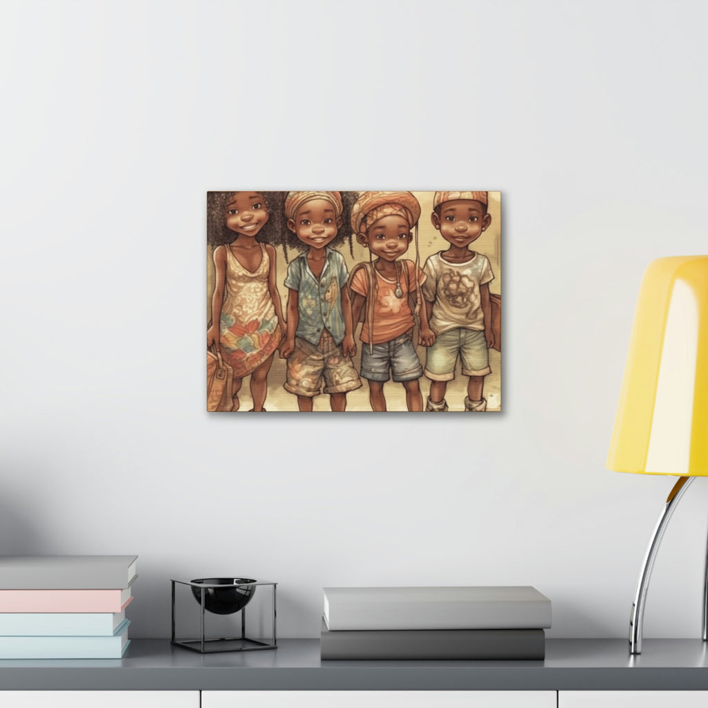 African Canvas, Canvas for Home Decor, Wall Decoration, Housewarming Gift,