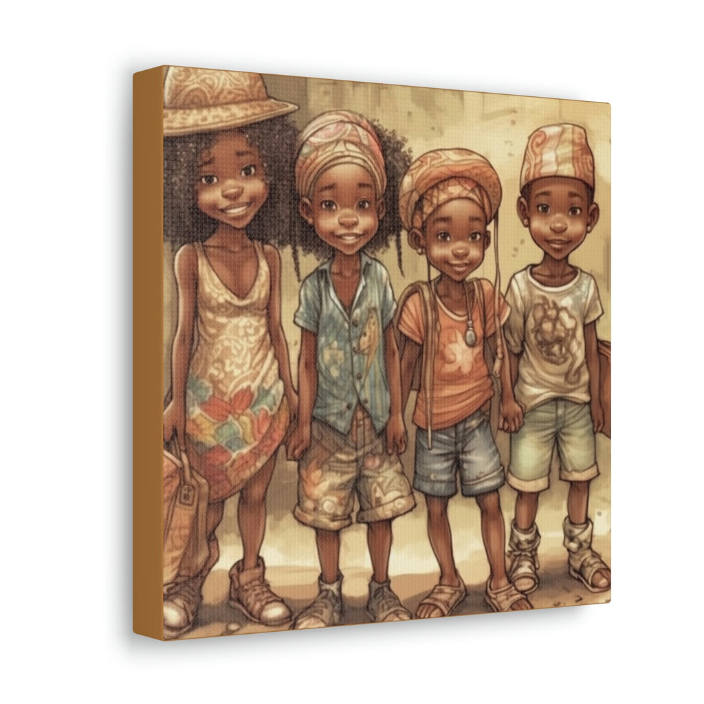 African Canvas, Canvas for Home Decor, Wall Decoration, Housewarming Gift,