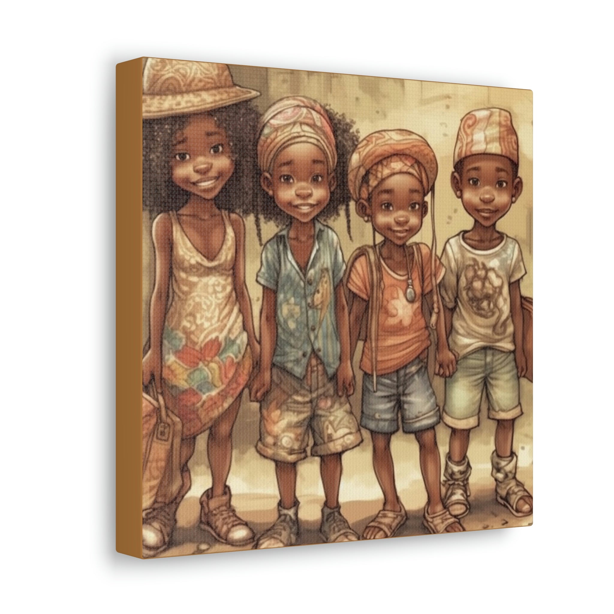 African Canvas, Canvas for Home Decor, Wall Decoration, Housewarming Gift,