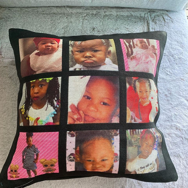 Photo Collage Pillow case!  9 Panel Photo Memories - GREAT for Graduations, Valentines Day, Mother's Day, Father's Day, Birthdays!