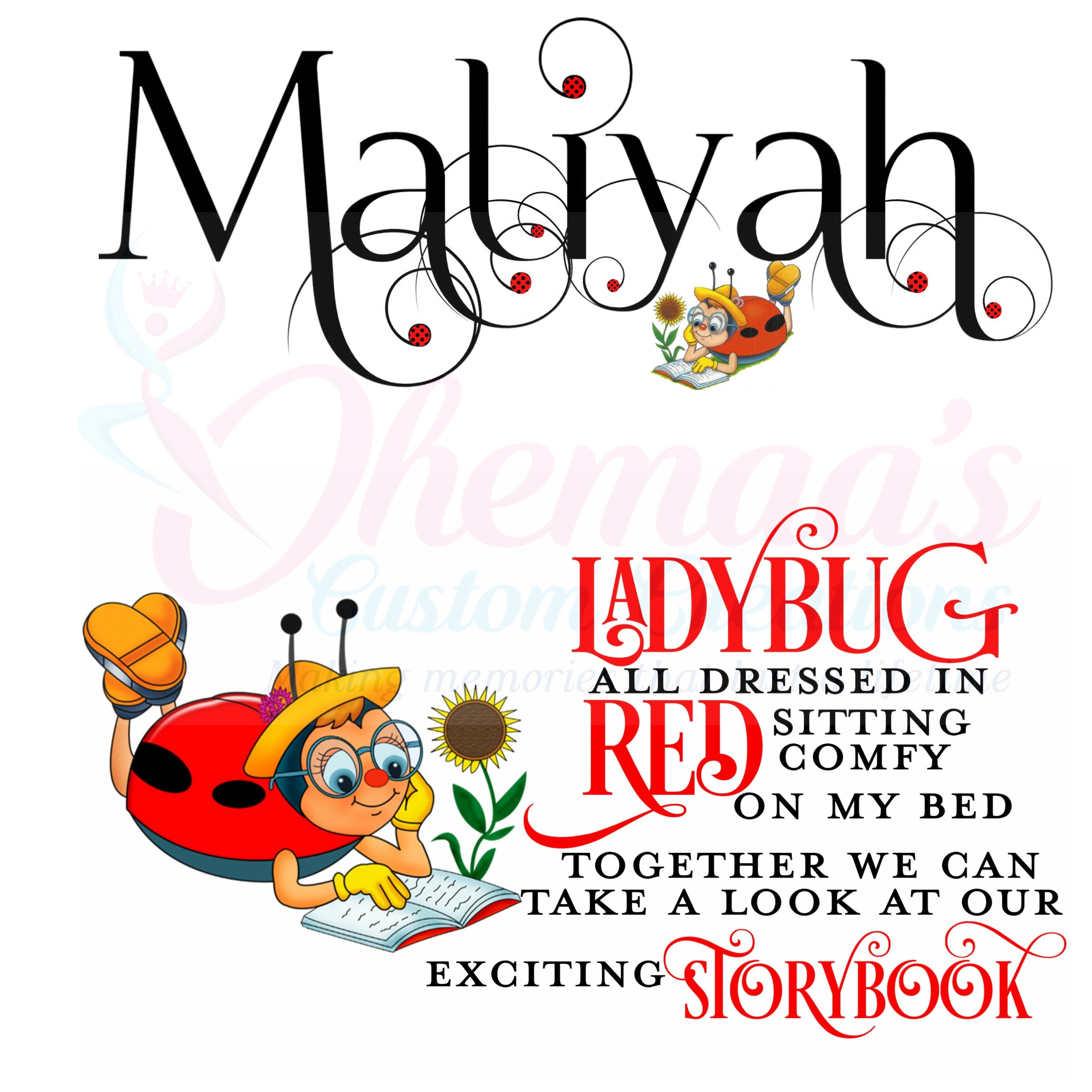 Personalized Pocket Pillow with Insert and Cover, Decorative Reading Pillow, Best Gift for children