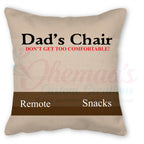 Fathers Day, Personalized pocket pillow with Insert and Cover,Best Gift for Dad, Father's Day gift