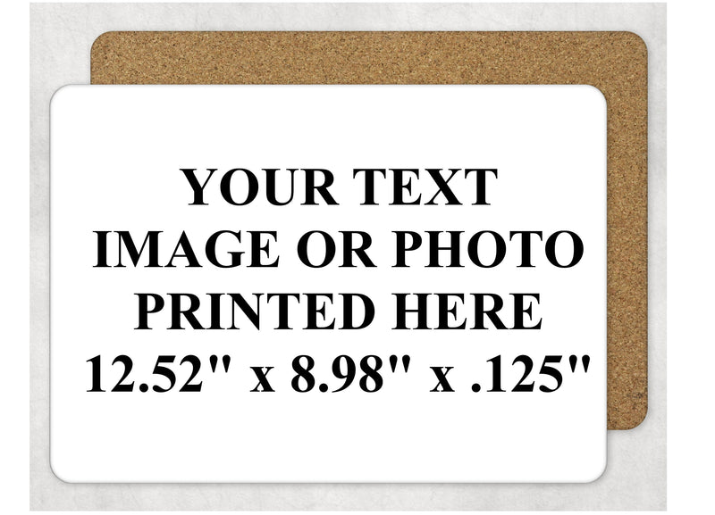 Custom Printed Hardboard Style Personalized Table Topper Placemat Photo Image Text Tableware Dining Coaster