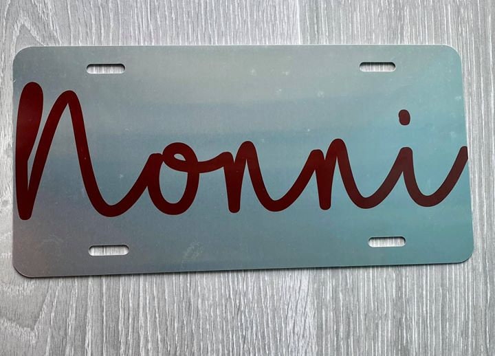Custom License Plate Front Car Tag, Aluminum,  Personalized with Custom Text, Name plate, wall decoration