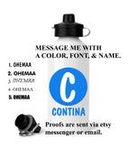 Personalized Water Bottles | Custom Water Bottle with Name | Aluminum Water Bottle |  20 oz Personalized Aluminum Water Bottle