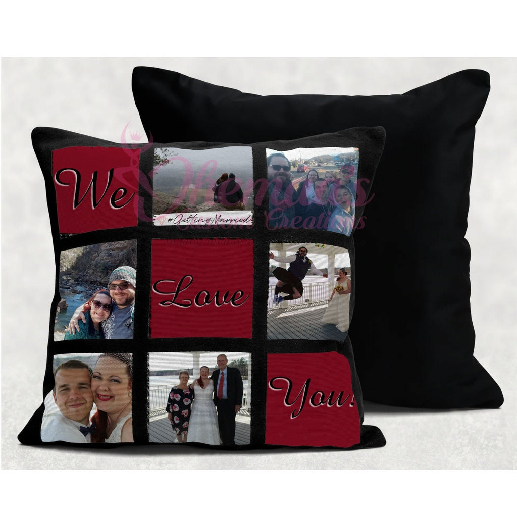 Photo Collage Pillow case!  9 Panel Photo Memories - GREAT for Graduations, Valentines Day, Mother's Day, Father's Day, Birthdays!