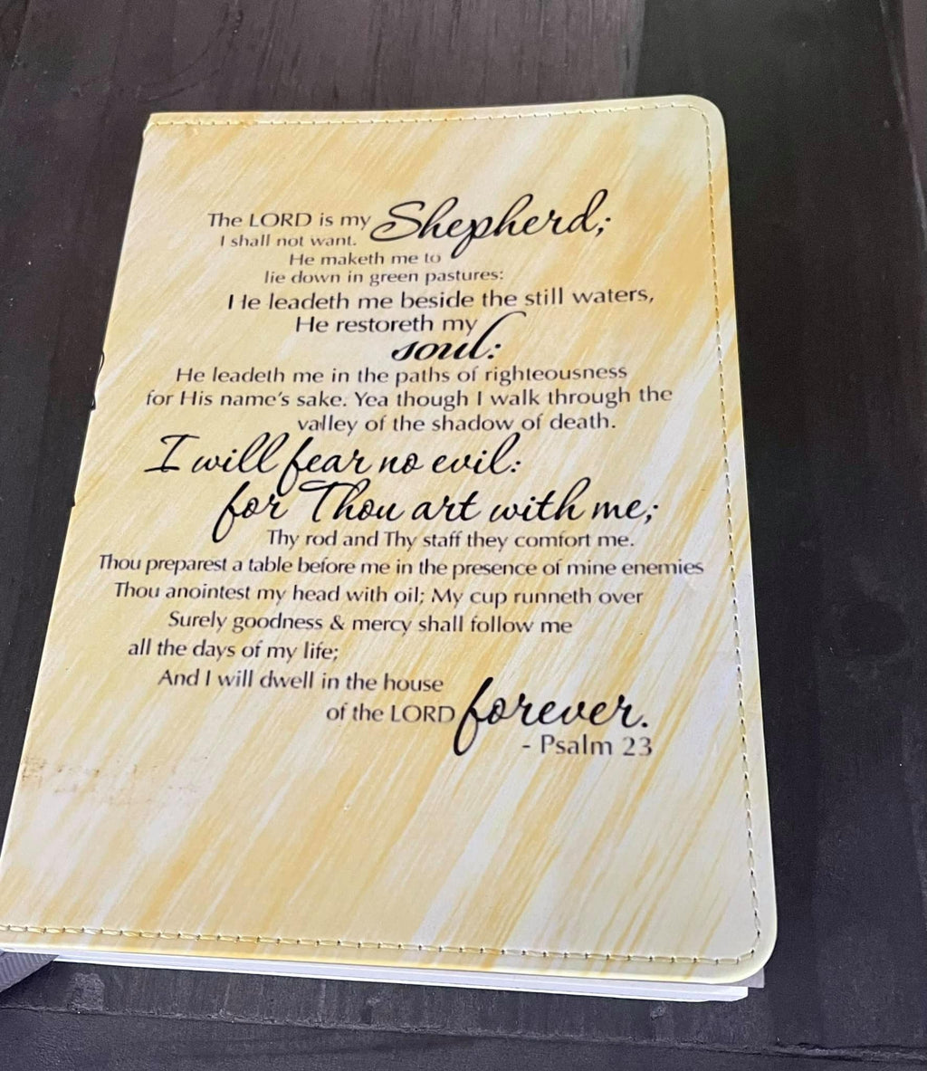 The Lord is my Shepherd Notebook, Journal, Christian Notebook, Personalized notebook