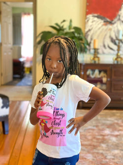 Children&#39;s Tumbler, Personalized Tumbler, Small Tumbler, I Can Do All Things