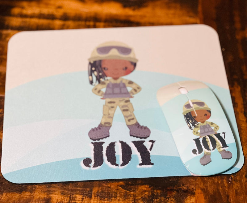 Mousepad & Matching Coaster, Neoprene, Rubber Non-Slip Backing, Gift for Christmas, Birthday, Mother’s Day