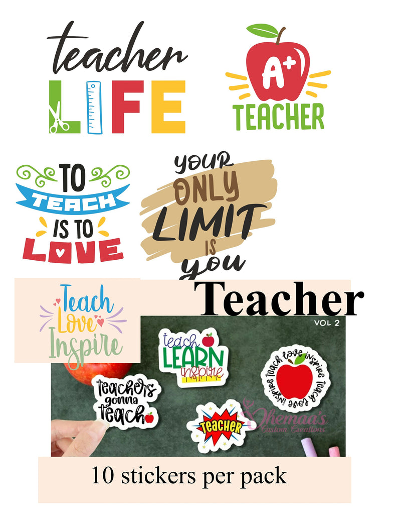 10 Sticker Pack | Decals Vinyl for Laptop | Dog Stickers | Notebooks | Inspirational/Motivational Stickers | Sarcastic