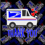 Thank you postal carrier | mail carrier | USPS | sticker decal | Laminated sticker