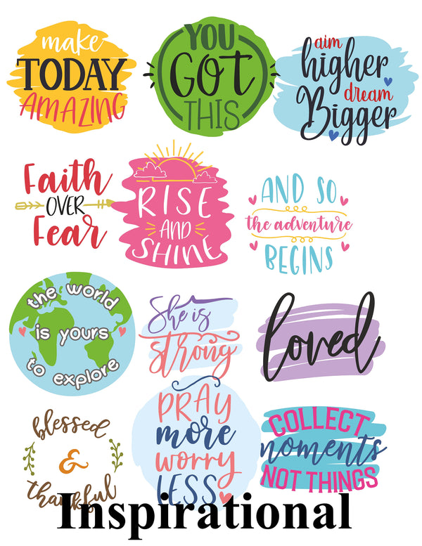 10 Sticker Pack | Decals Vinyl for Laptop | Dog Stickers | Notebooks | Inspirational/Motivational Stickers | Sarcastic