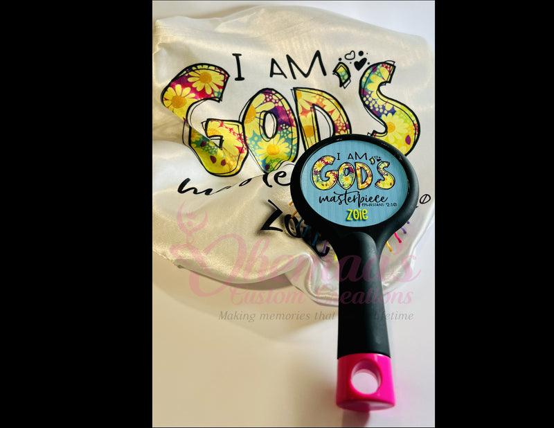 Personalized Hair Brush, Custom Brush, Birthday Party Favor, Spa Party Gift, Sleepover Gift, Bridal Gifts, Stocking, Kid, Child