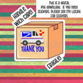 Sticker Download - Handle With Care I’m Fragile - Box - Small Business Sticker - USPS - Packaging Sticker