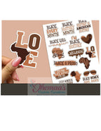 Black History | Black History Month | 15 Piece Sticker Set | African American Quotes | Laminated