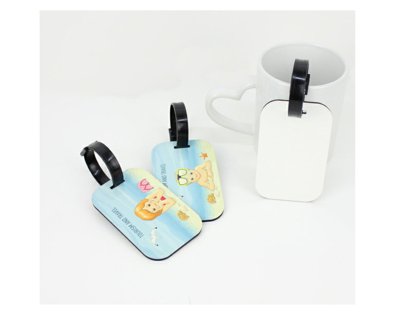 Luggage Tag | Travel Decorating Accessories Fashion Wooden Luggage Tag | Sublimation Blanks Double Sided Luggage Tags - Travel Vacation