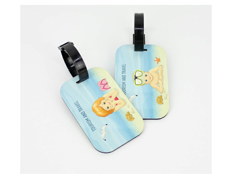 Luggage Tag | Travel Decorating Accessories Fashion Wooden Luggage Tag | Sublimation Blanks Double Sided Luggage Tags - Travel Vacation