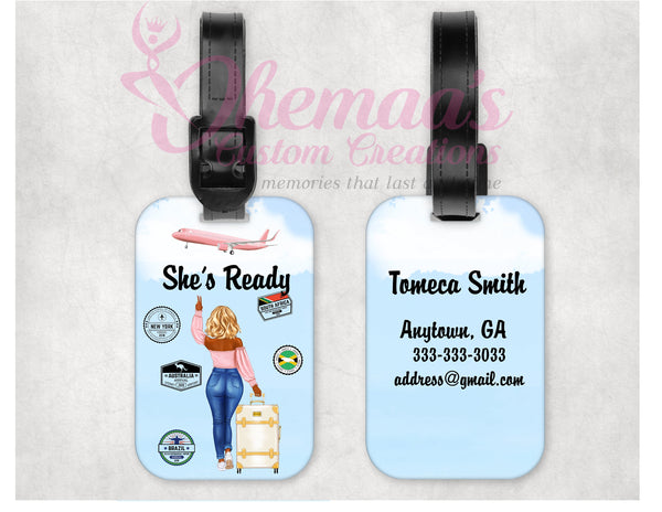 Luggage Tag | Travel Decorating Accessories Fashion Wooden Luggage Tag | Sublimation Blanks Double Sided Luggage Tags - Travel Vacation
