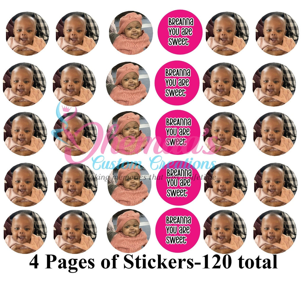 Printed Hershey Kiss® Stickers -100 stickers | Personalized Wedding Favors, Bridal Shower Candy, Custom candy label,