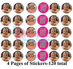 Printed Hershey Kiss® Stickers -100 stickers | Personalized Wedding Favors, Bridal Shower Candy, Custom candy label,