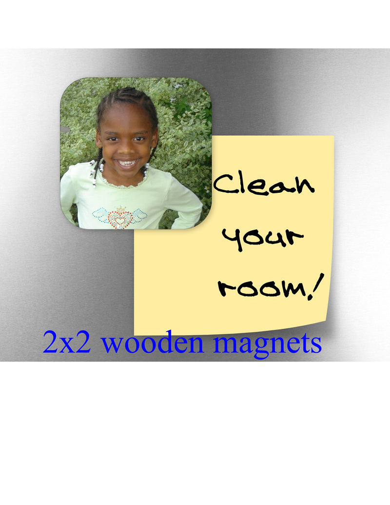Personalized Magnets | Wooden Magnets | Wedding Magnets | School Photos | Business Magnets
