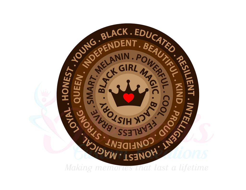 Black History | Black History Month |African American Girl | African American Quotes | Melanin | 4 Stickers in a pack!