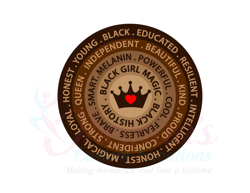Black History | Black History Month |African American Girl | African American Quotes | Melanin | 4 Stickers in a pack!