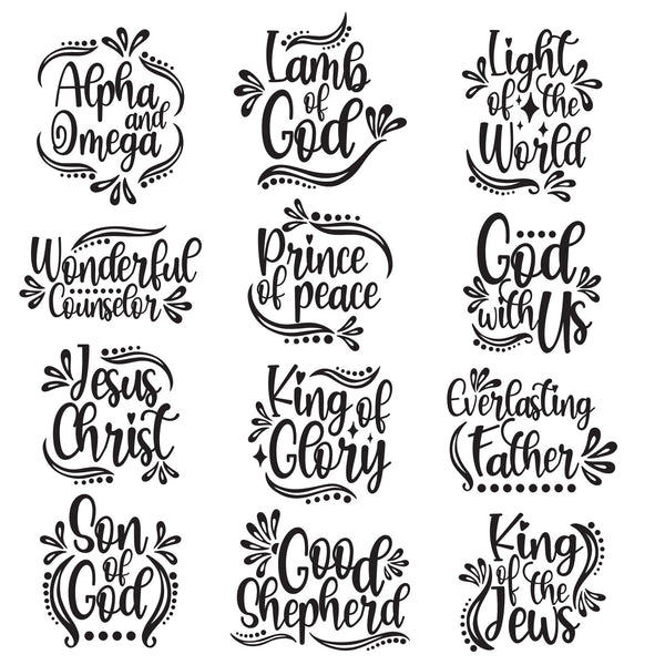 Names of Christ Stickers | Christian Stickers | Names of Christ