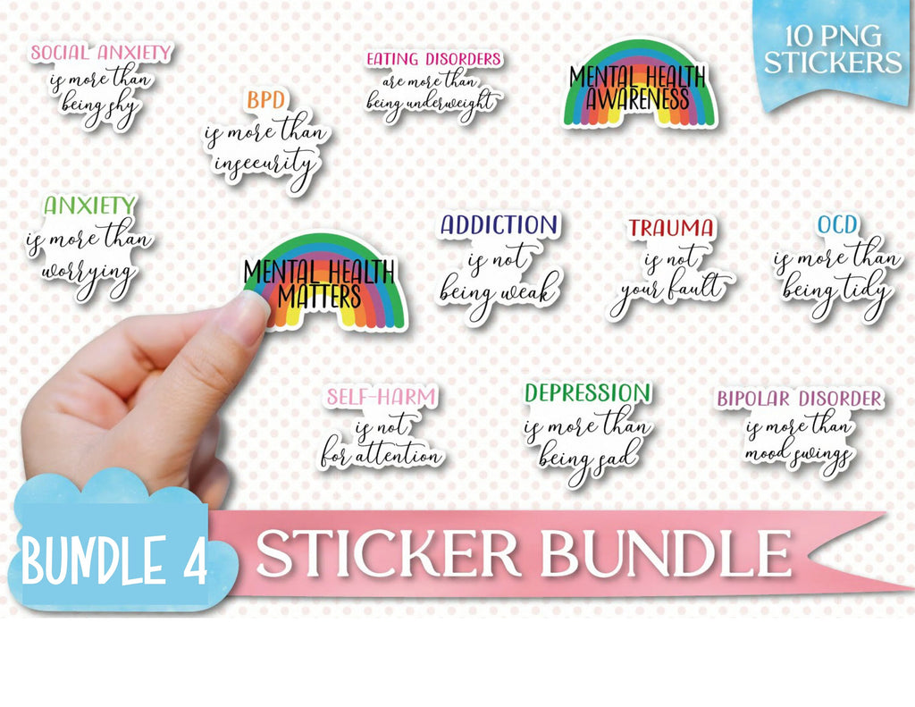 Stickers | Sticker Packs | Mental Health | Positivity Stickers | Encouragement Stickers | Uplifting Stickers