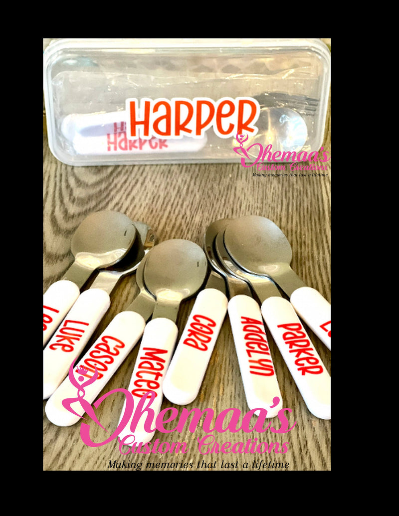 Personalized Plate, Ice cream bowl, Cutlery, Cups for Kids| Personalized Tableware| Kids Cutlery Set| Best Gift| BPA Free,