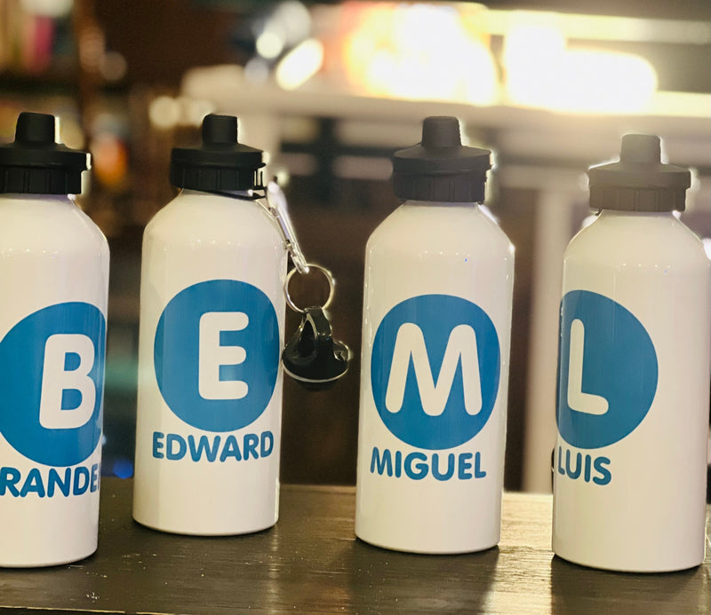 Personalized Water Bottles | Custom Water Bottle with Name | Aluminum Water Bottle |  20 oz Personalized Aluminum Water Bottle