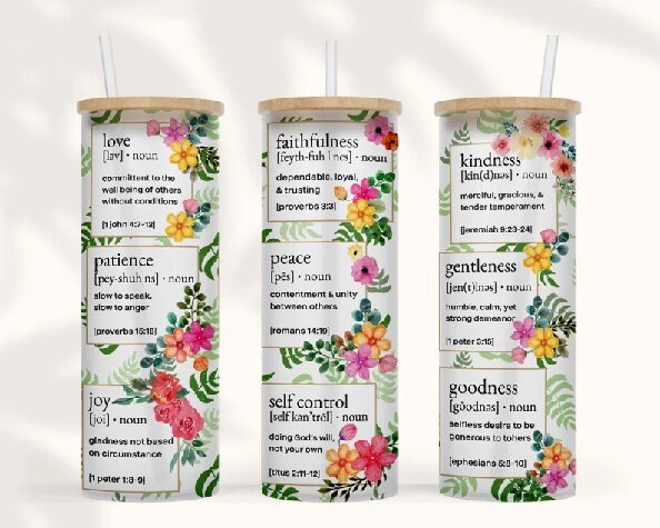 25oz Frosted Tumbler, Tumbler, Skinny tumbler, Personalized gift, Custom gift, Glass Tumbler, Scripture, Bible