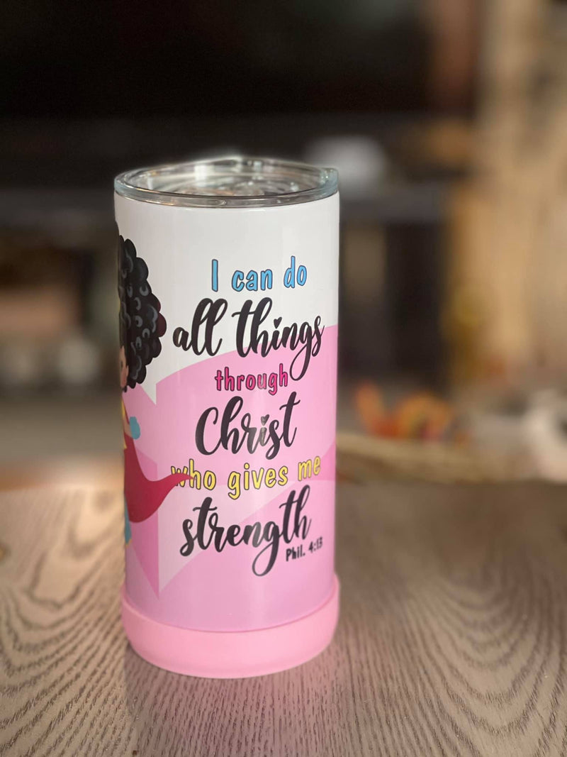 Children&#39;s Tumbler, Personalized Tumbler, Small Tumbler, I Can Do All Things