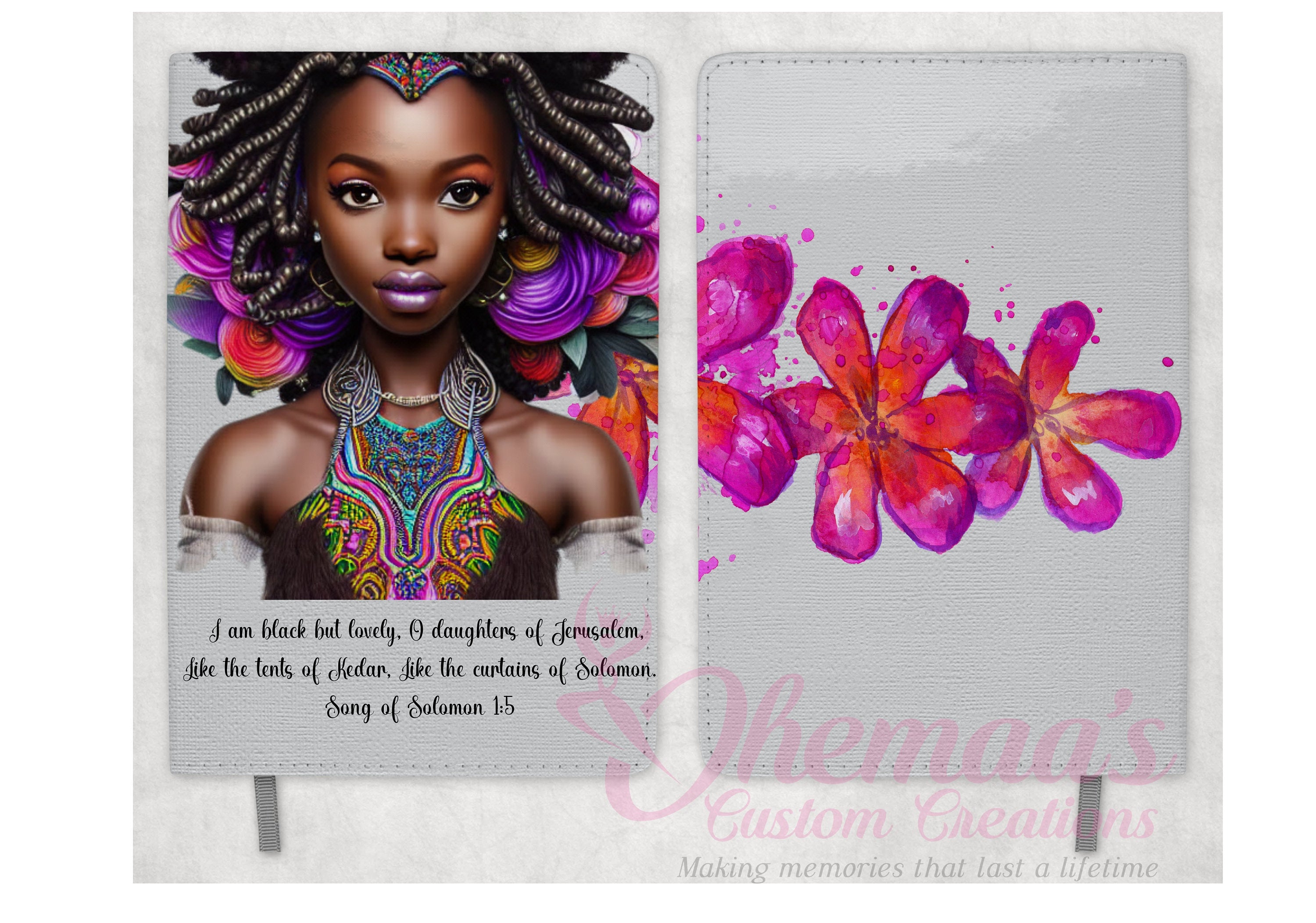 Black Princess Notebook, African American Notebook, Journal, Kenyan Princess Journal