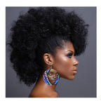 Wooden African Inspired Earrings, African American Woman, Kenya